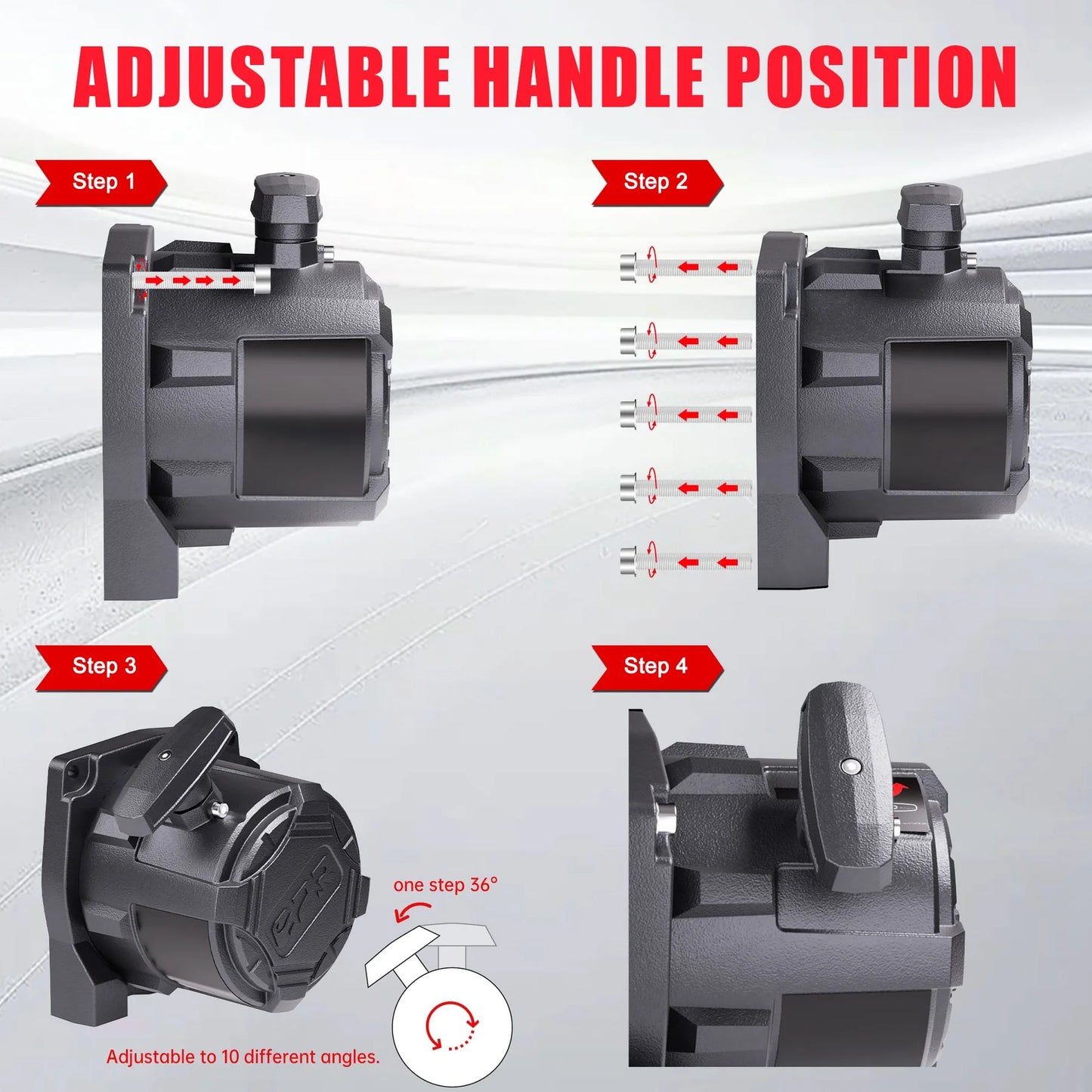 OPENROAD 10,000lbs Electric Winch with Synthetic Rope-Panther Series 3S