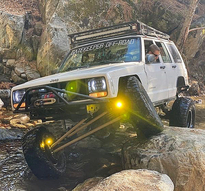 Jeep TJ XJ YJ ZJ Steerable Knuckle Pod Light Mounts (1984-2006)