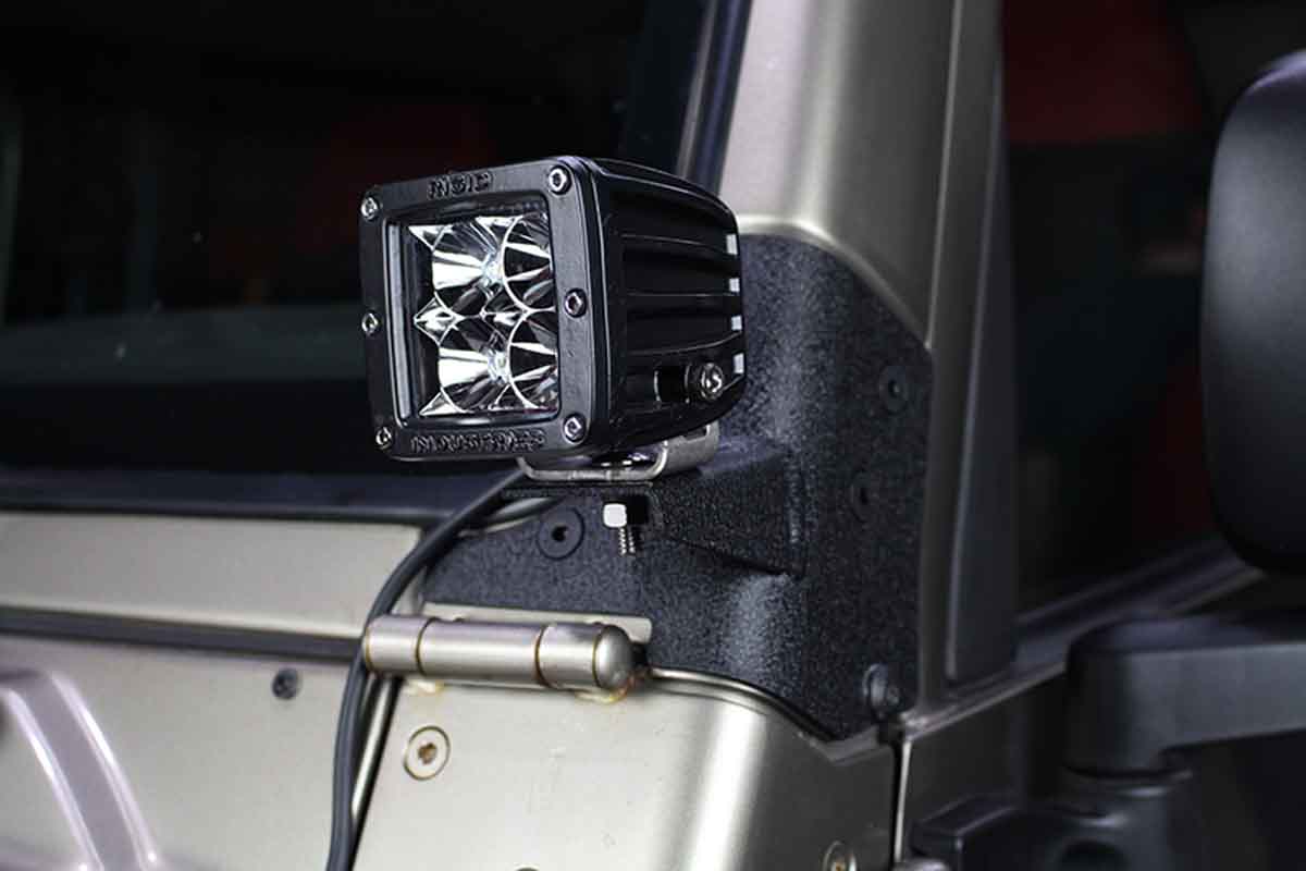 Fishbone Offroad Windshield Light Bracket for 1997-2006 Jeep Wrangler FB21031