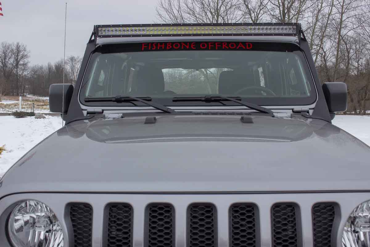 Fishbone Offroad Windshield Light Bracket for 2018 & Up Wrangler/Gladiator FB21058