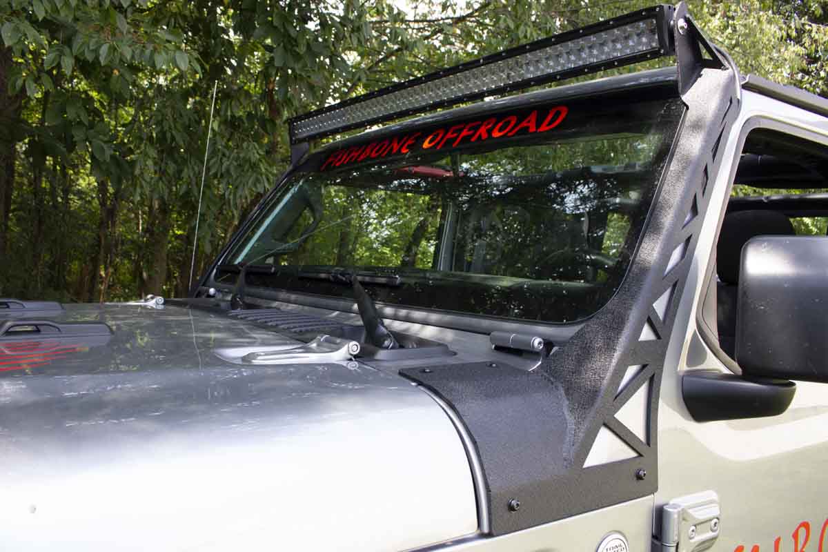 Fishbone Offroad Windshield Light Bracket for 2018 & Up Wrangler/Gladiator FB21058