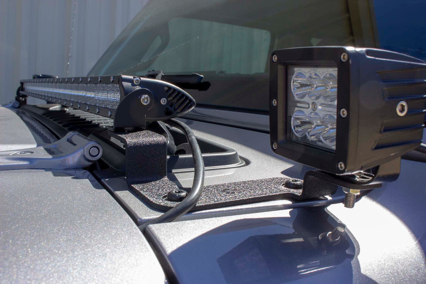 Fishbone Offroad Cowl Light Brackets for 2018 & Up Jeep Wrangler/Gladiator FB21110