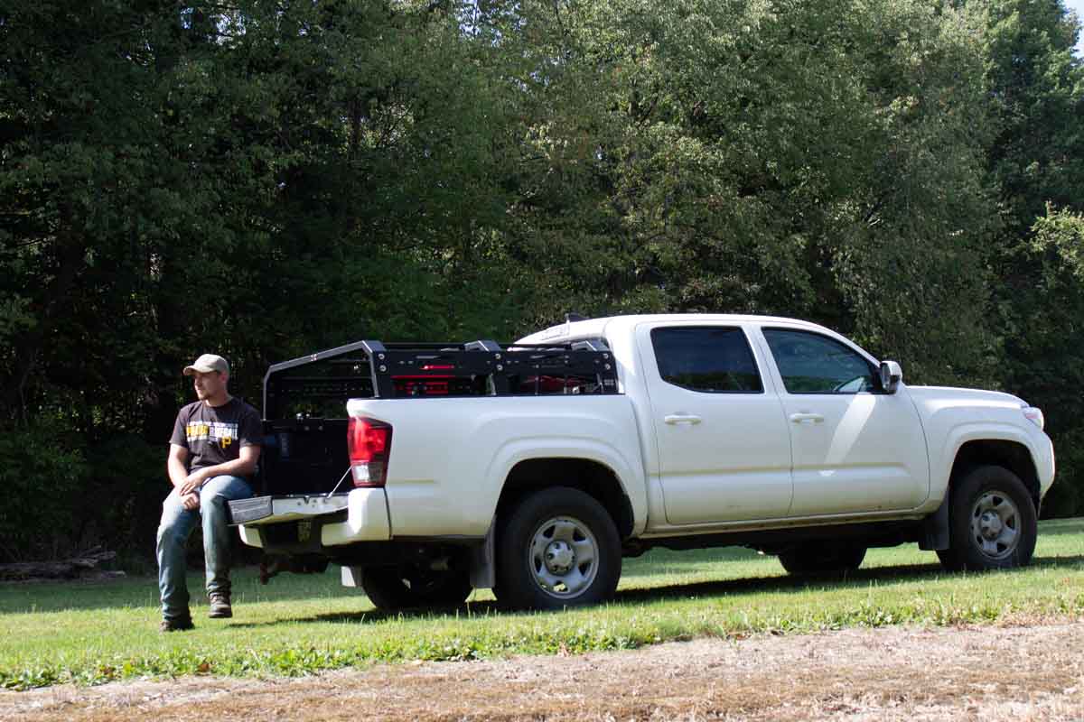 Fishbone Offroad Short Bed Half Height Tackle Rack for 2005-2023 Toyota Tacoma FB21244