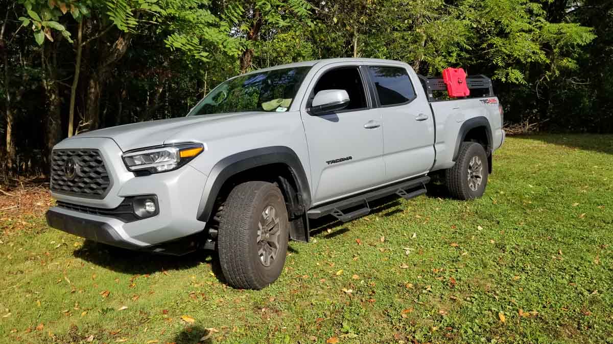 Fishbone Offroad Long Bed Half Height Tackle Rack for 2005-2023 Toyota Tacoma FB21245