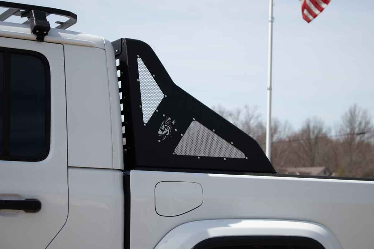 Fishbone Offroad Chase Rack & Molle Window Panel for 2020 & Up Jeep Gladiator FB21246