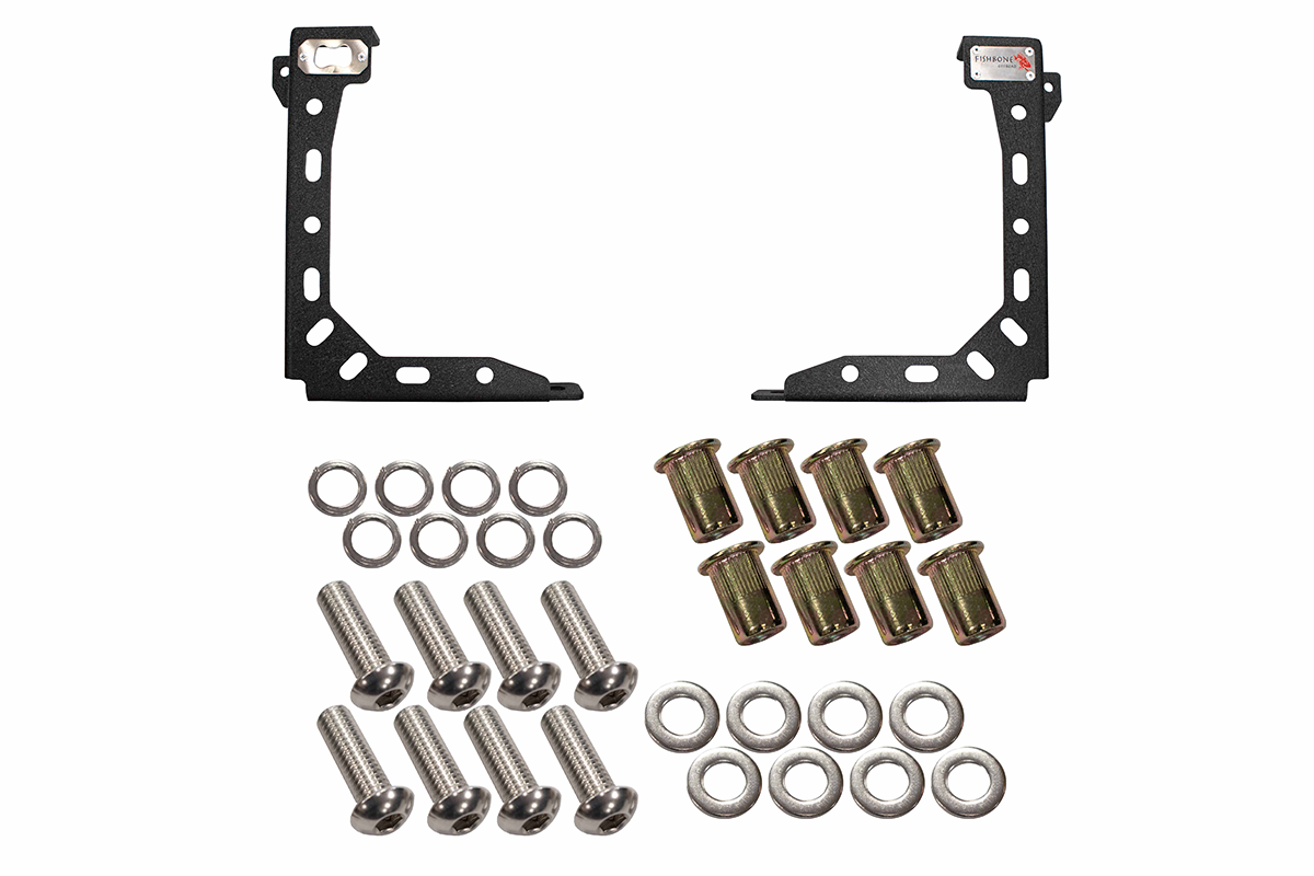 Fishbone Offroad Bed Stiffener Tie Down Brackets for 2005 & Up Toyota Tacoma FB21290