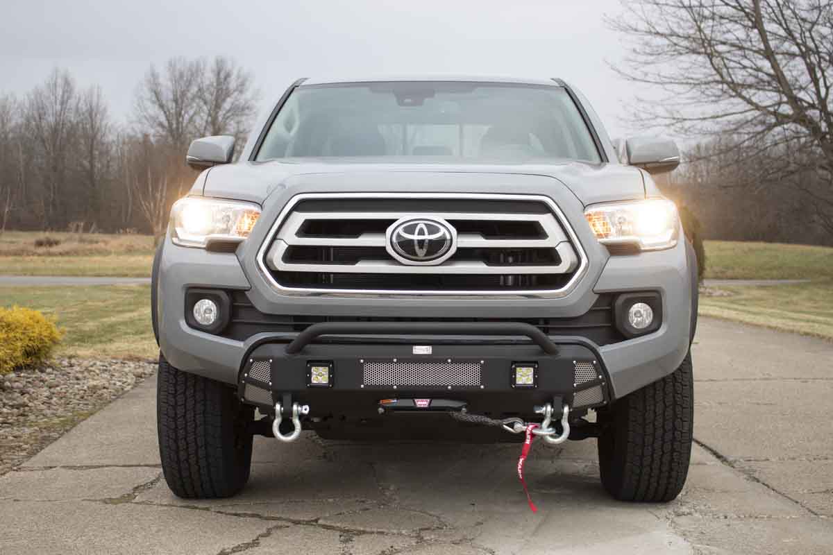 Fishbone Offroad Center Stubby Winch Bumper for 2016-2023 Toyota Tacoma FB21311