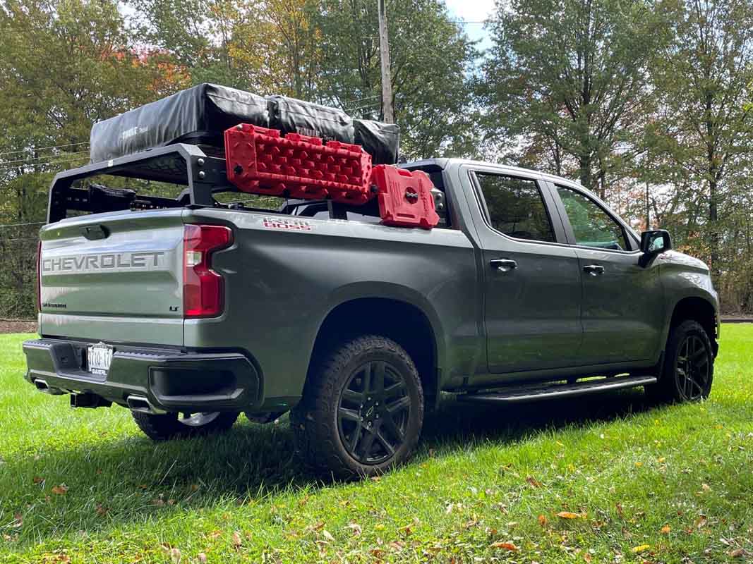 Fishbone Offroad Long Bed Half Height Tackle Rack for 1988 & Up GM Pickups FB21323