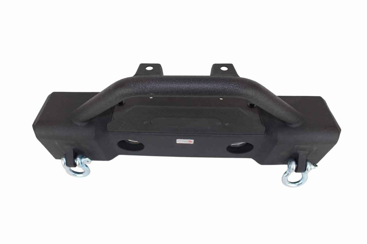 Fishbone Offroad Stubby Winch Bumper with Tube Guard for 2007-2018 Jeep Wrangler FB22001
