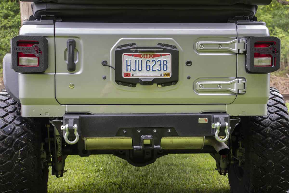 Fishbone Offroad Rear Bumper Delete for 2018-Up Jeep Wrangler FB22179