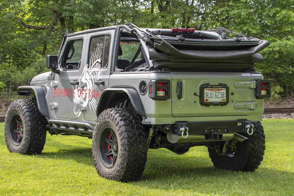 Fishbone Offroad Rear Bumper Delete for 2018-Up Jeep Wrangler FB22179