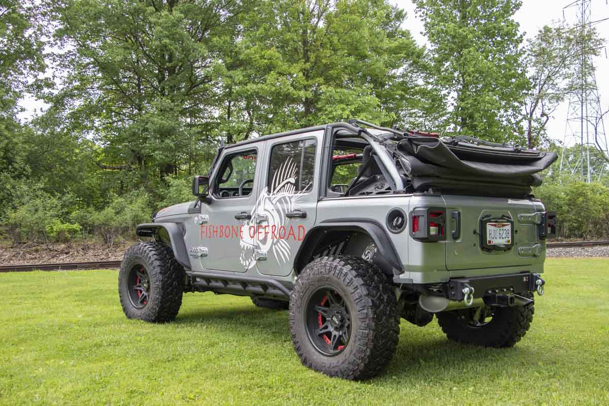 Fishbone Offroad Rear Bumper Delete for 2018-Up Jeep Wrangler FB22179