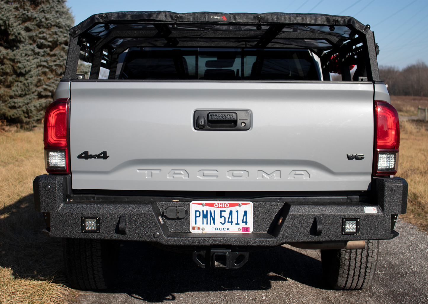 Fishbone Offroad Rear Bumper for 2016-2023 Toyota Tacoma FB22361