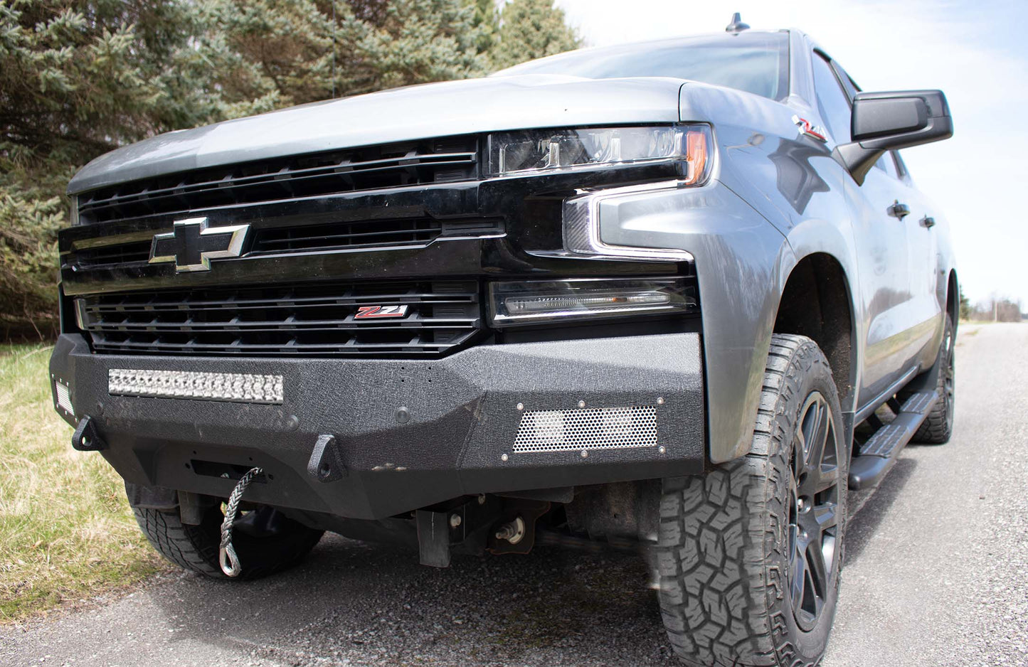 Fishbone Offroad Rockfish Winch Bumper for 2019-2021 Chevy Silverado FB22389