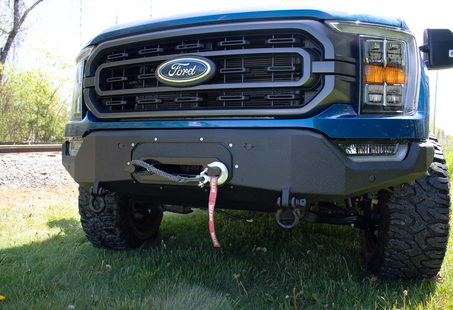 Fishbone Offroad Winch Plate (for FB22366) for 2021 & Up Ford F-150 FB22393