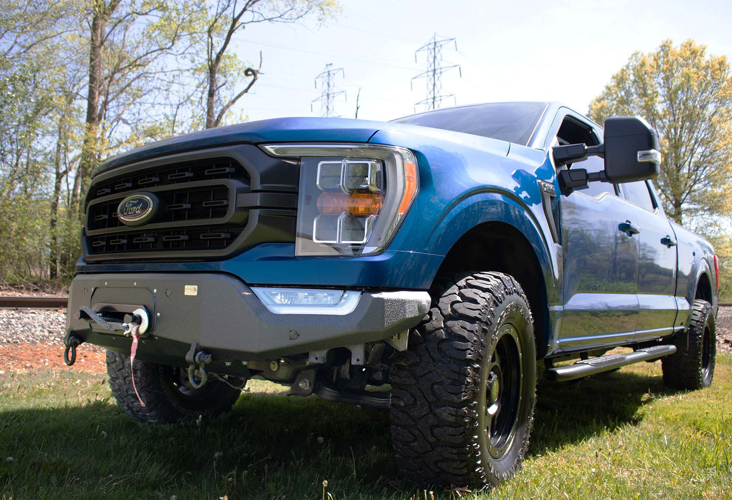 Fishbone Offroad Winch Plate (for FB22366) for 2021 & Up Ford F-150 FB22393