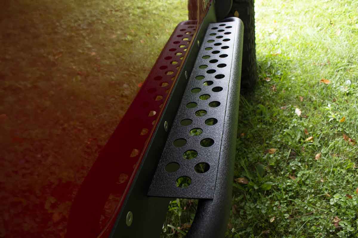 Fishbone Offroad Rock Slider with Tube Step for 2004-2006 Jeep Wrangler Unlimited FB23085