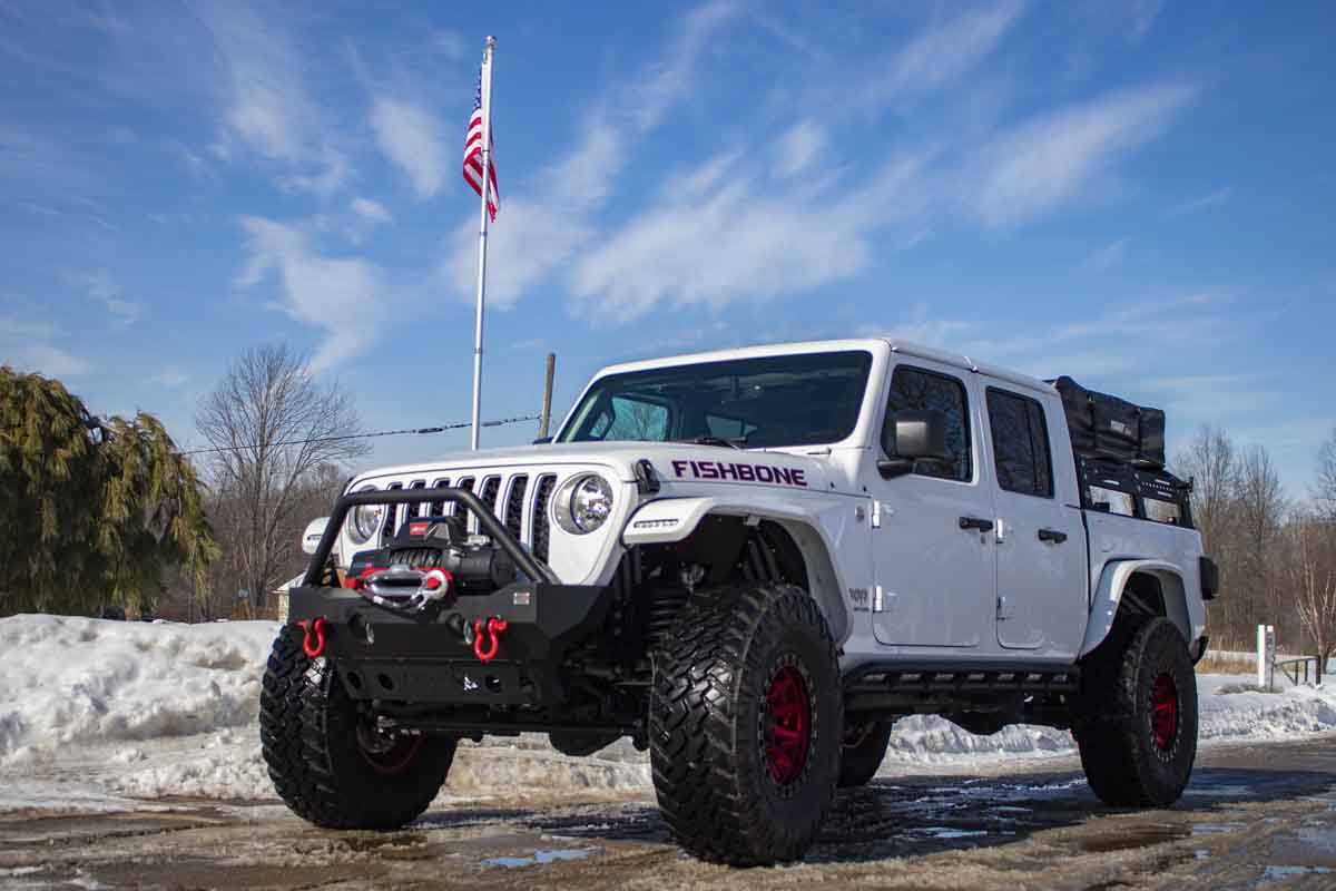 Fishbone Offroad Rocker Guards for 2020 & Up Jeep Gladiator FB23142