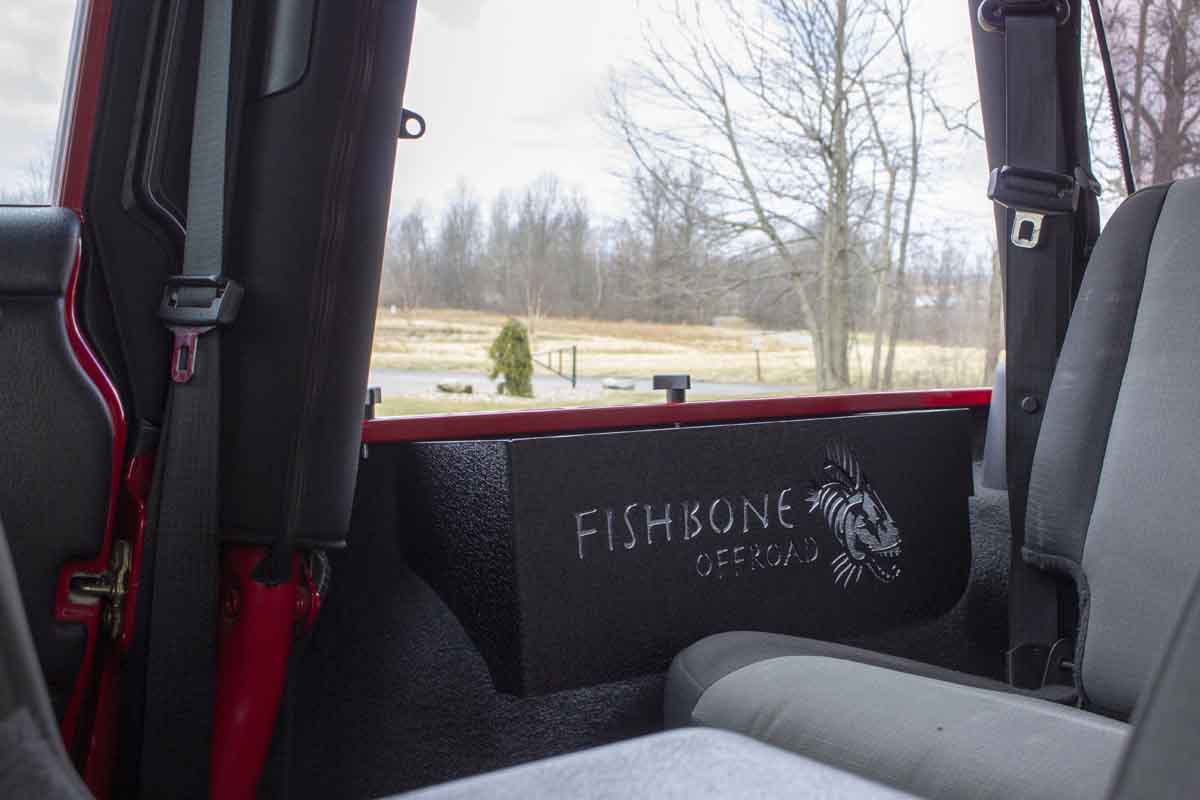 Fishbone Offroad Wheel Well Storage Bins for 1997-2006 Jeep Wrangler FB25103