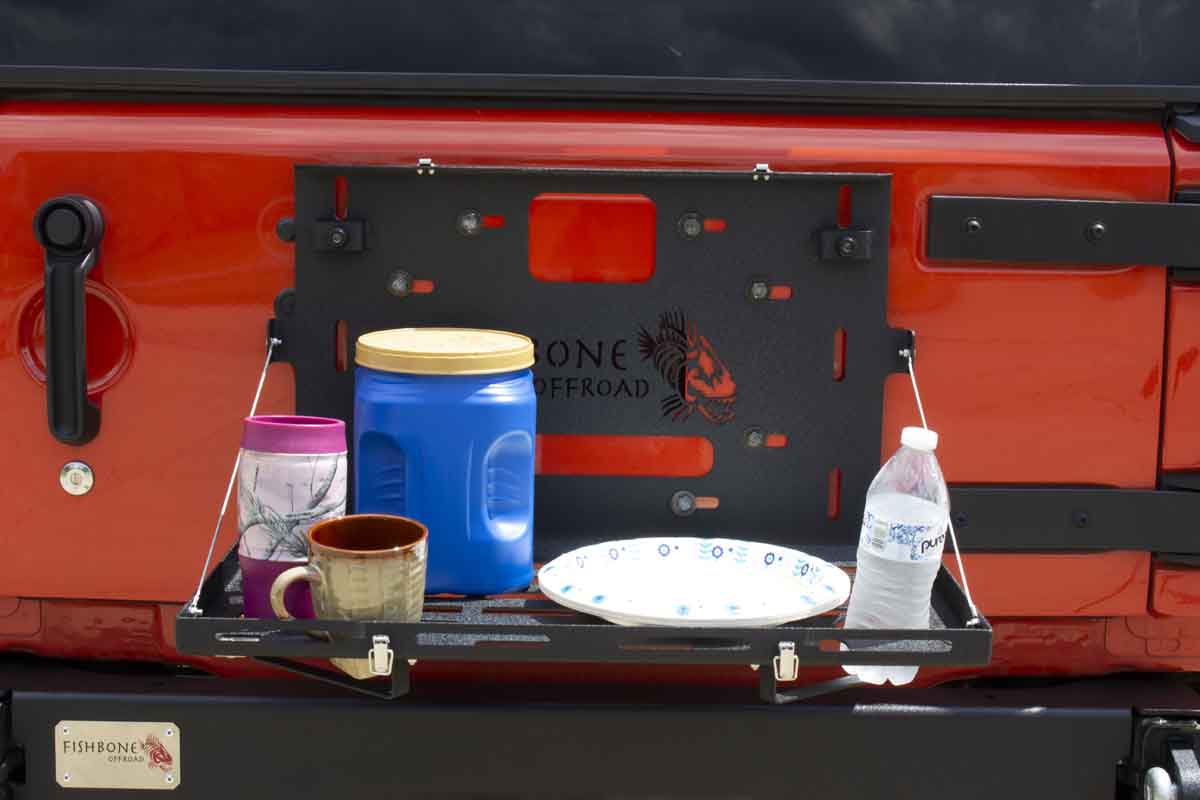 Fishbone Offroad Tailgate Table for 2007-2018 Jeep Wrangler FB25137