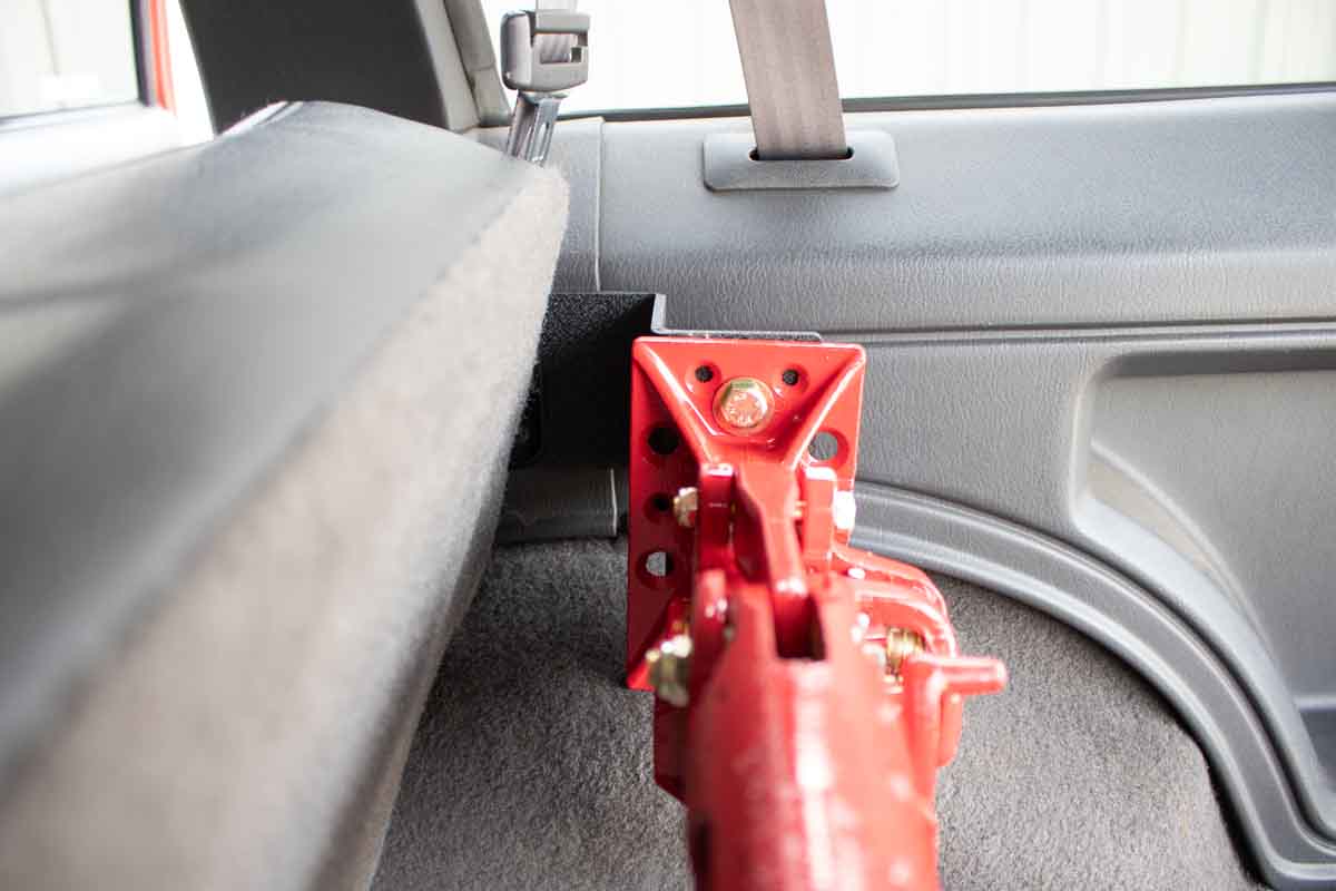 Fishbone Offroad Rear Seat Hi-Lift Jack Mount for 1984-2001 Jeep Cherokee FB25314