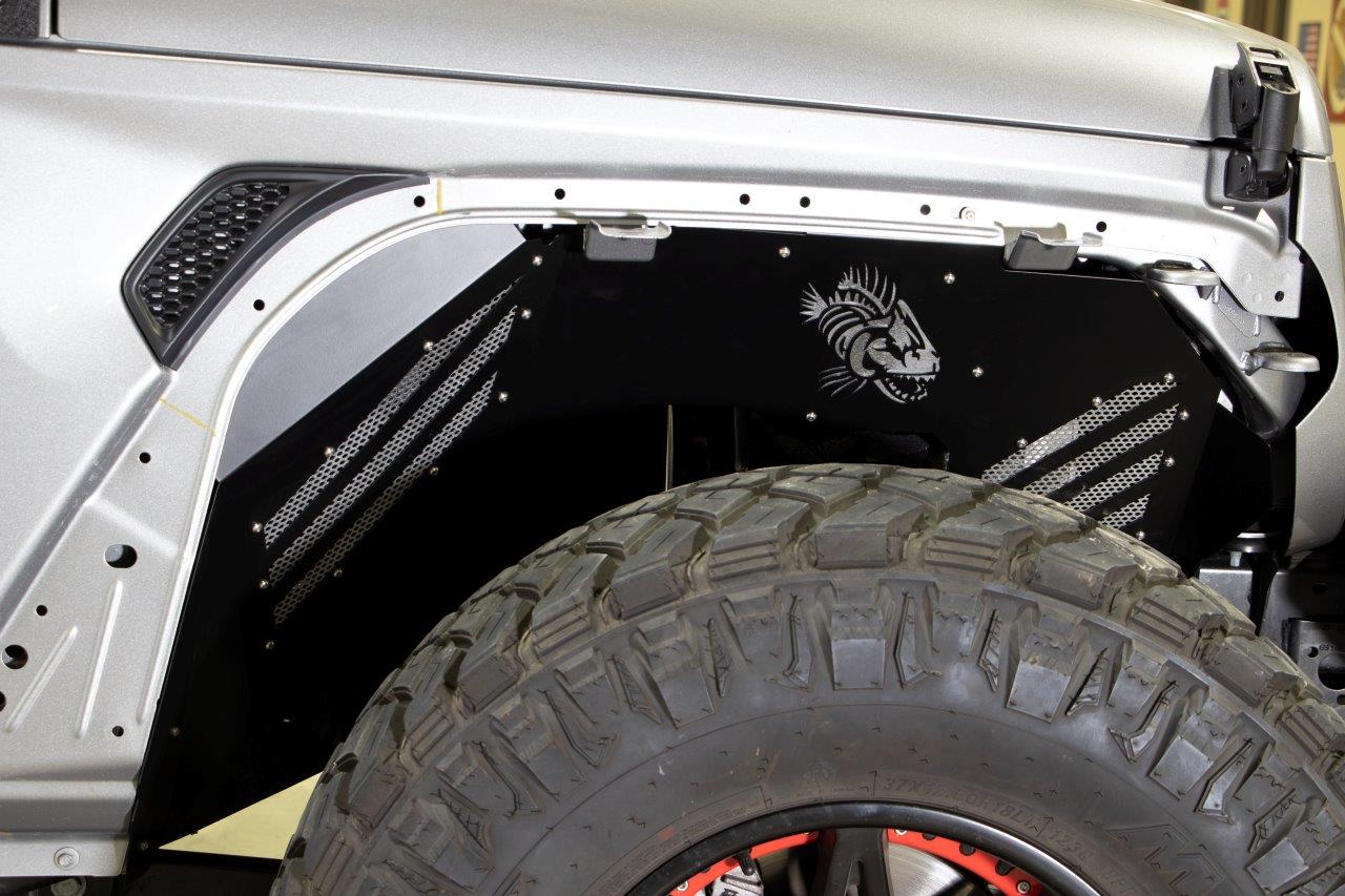 Fishbone Offroad Aluminum Inner Fenders For 2018 & Up Jeep Wrangler FB33193F