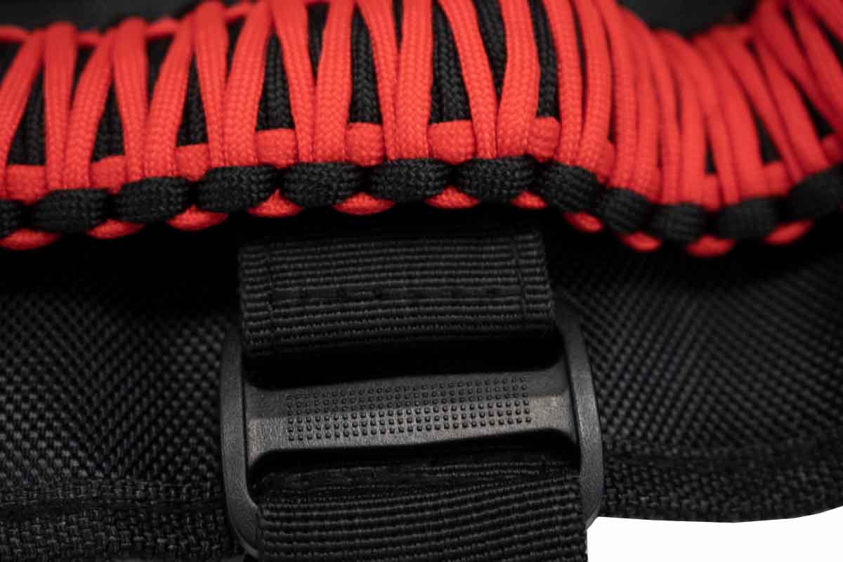 Fishbone Offroad Red Paracord Grab Handles w/ Three Straps FB55280