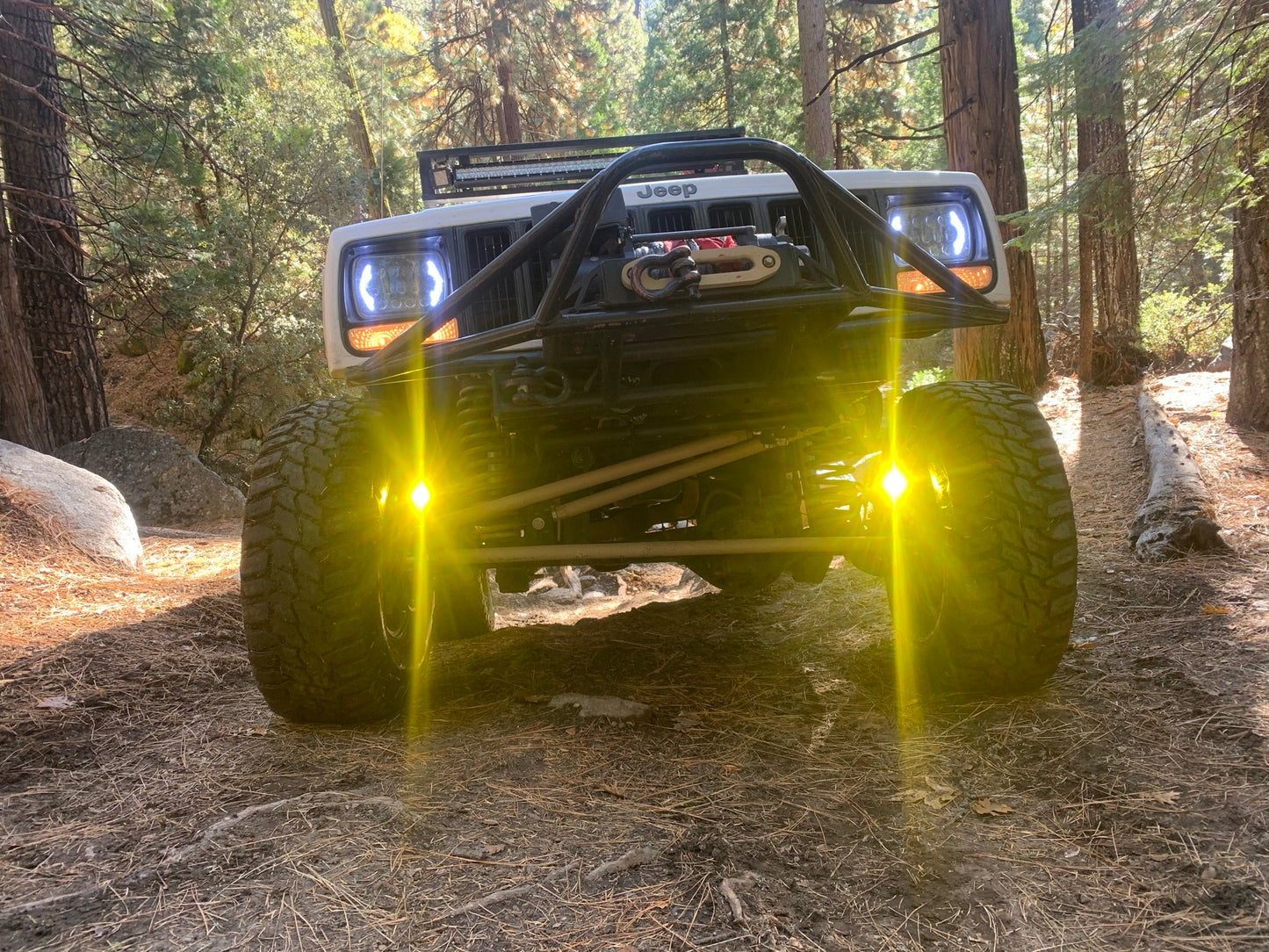 Jeep TJ XJ YJ ZJ Steerable Knuckle Pod Light Mounts (1984-2006)