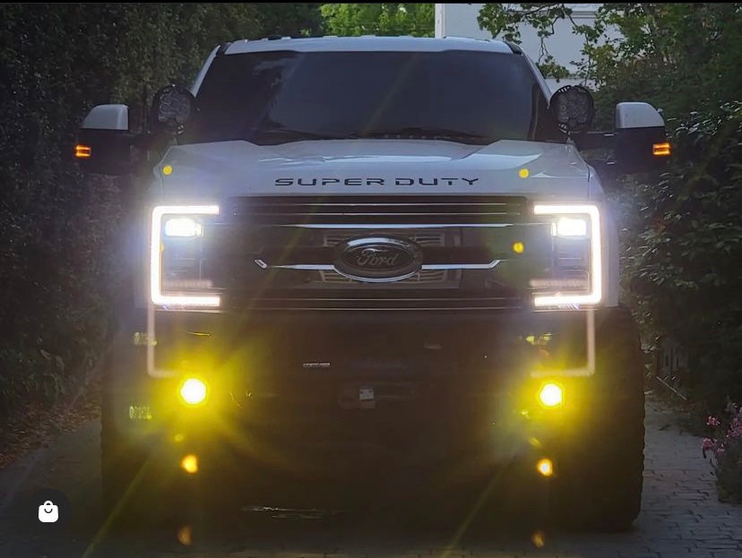 Ford Super Duty Steerable Knuckle Pod Light Mounts (2017-2023)