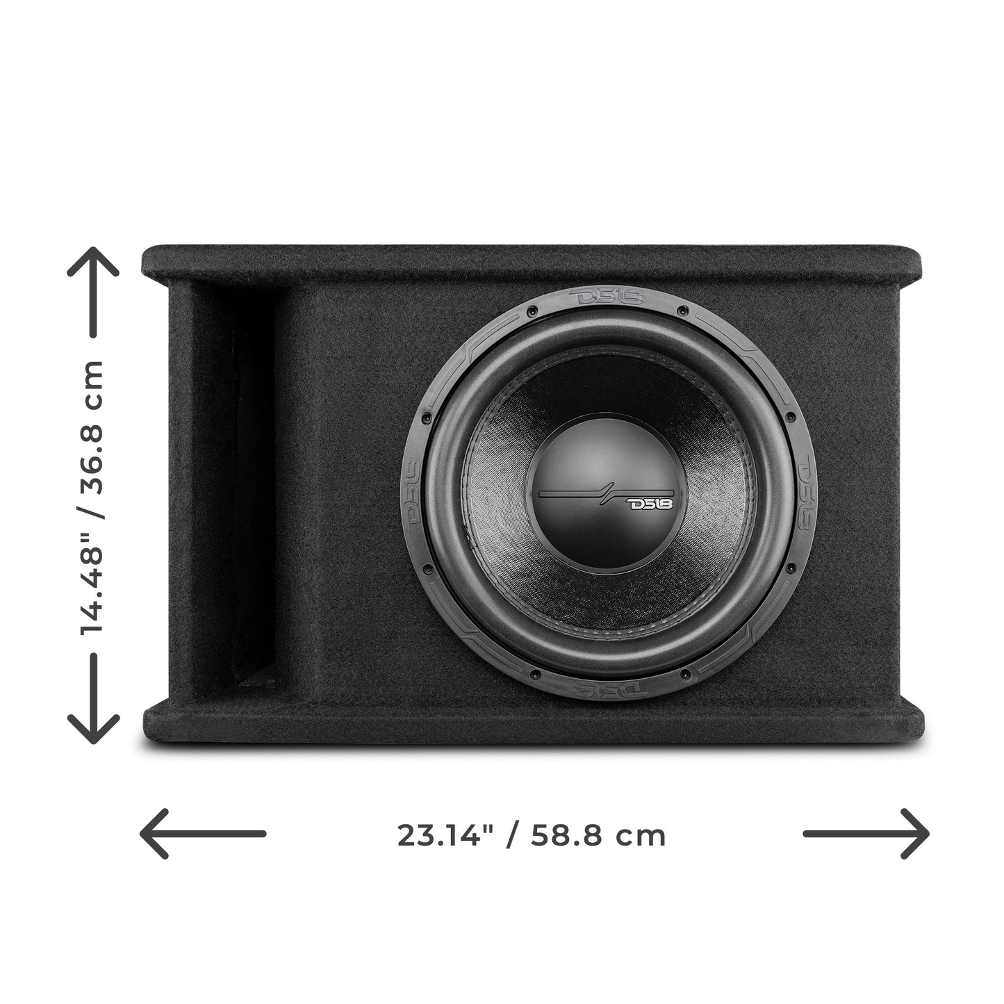 12" Loaded Subwoofer Ported Enclosure With ZR12.2D 750 Watts Rms