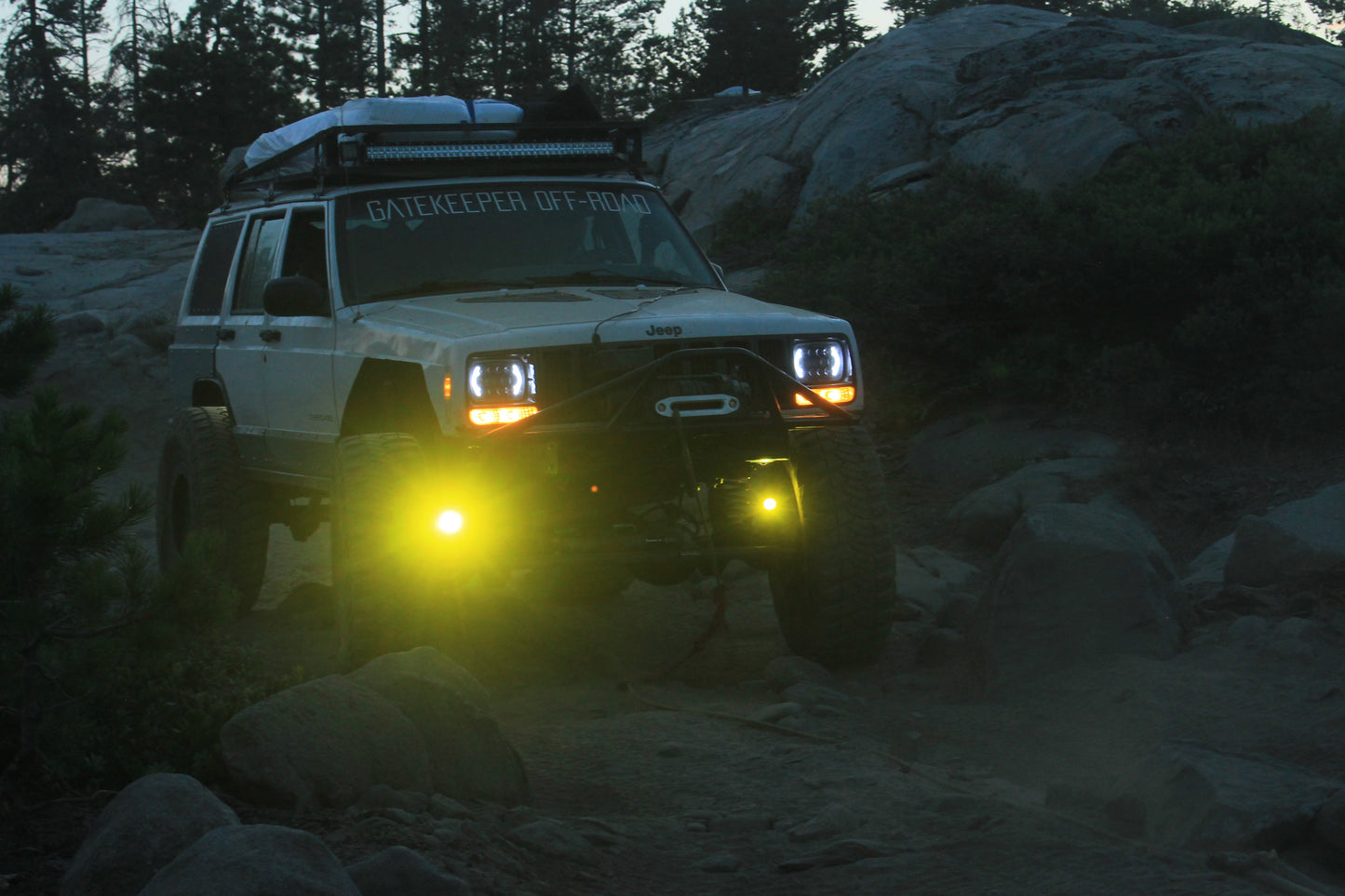 Jeep TJ XJ YJ ZJ Steerable Knuckle Pod Light Mounts (1984-2006)