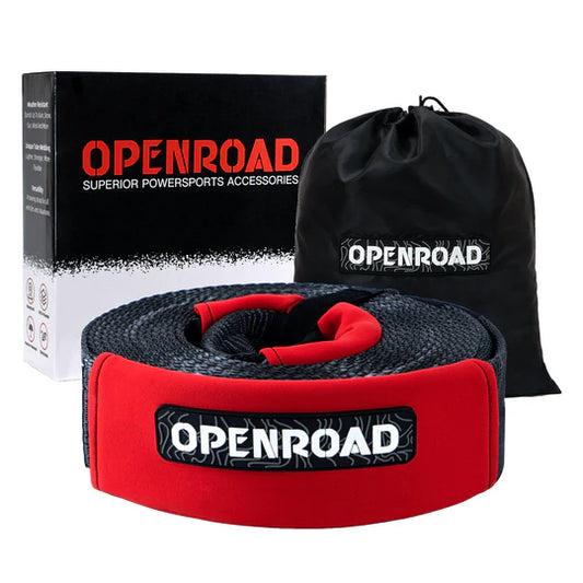OPENROAD Nylon Heavy Duty Tow Strap Recovery Strap 3" x 30 ft (30,000 lbs) Snatch Strap, Storage Bag
