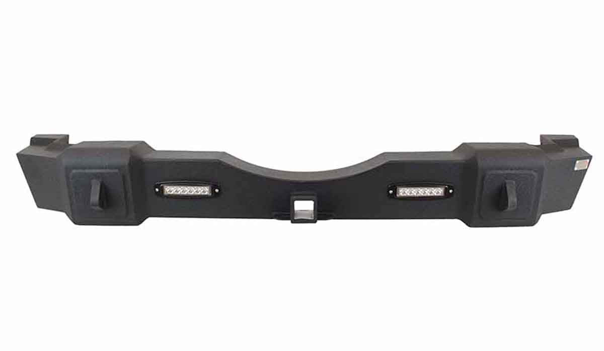 Fishbone Offroad Rear Bumper with LED Lights for 2007-2018 Jeep Wrangler FB22032
