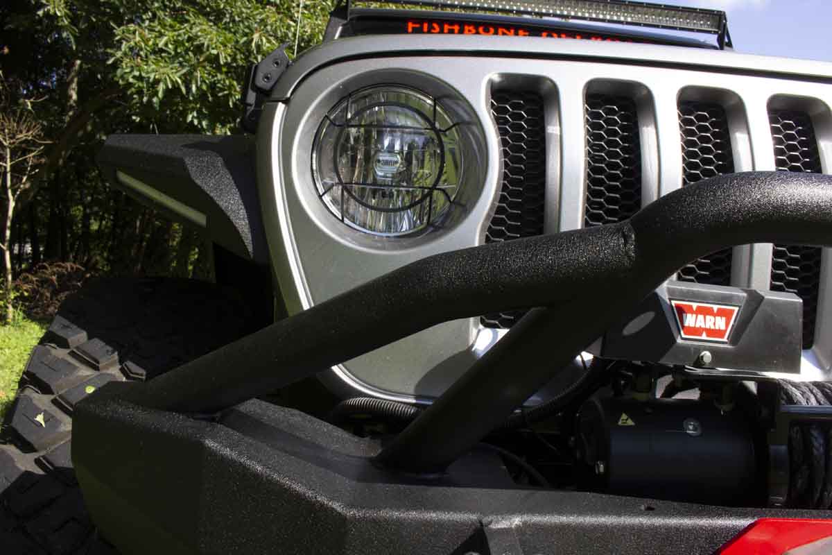 Fishbone Offroad Mid-Width Front Winch Bumper for 2018 & Up Jeep Wrangler/Gladiator FB22088
