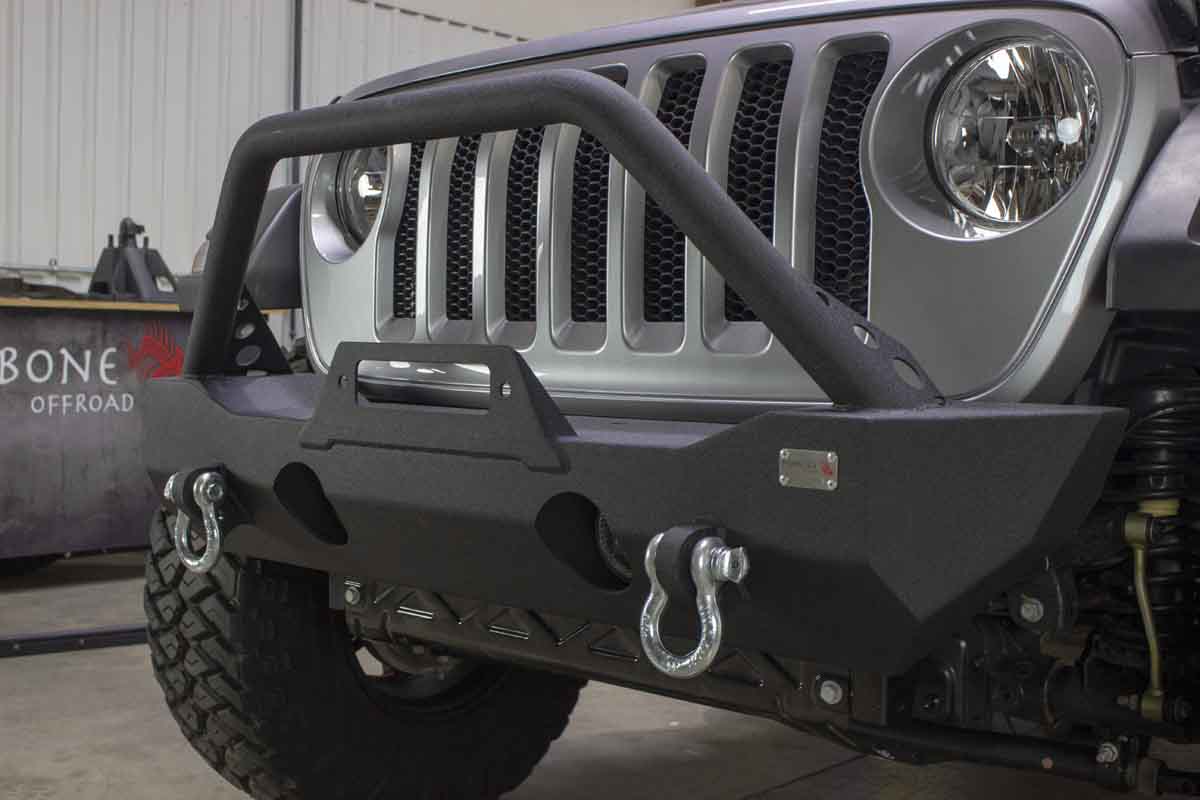 Fishbone Offroad Mako Front Bumper for 2018 & Up Jeep Wrangler/Gladiator FB22090