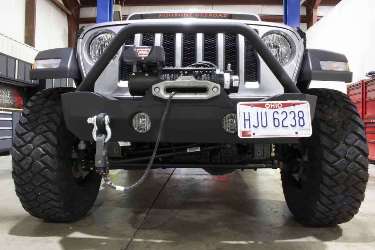 Fishbone Offroad Mako Front Bumper for 2018 & Up Jeep Wrangler/Gladiator FB22090