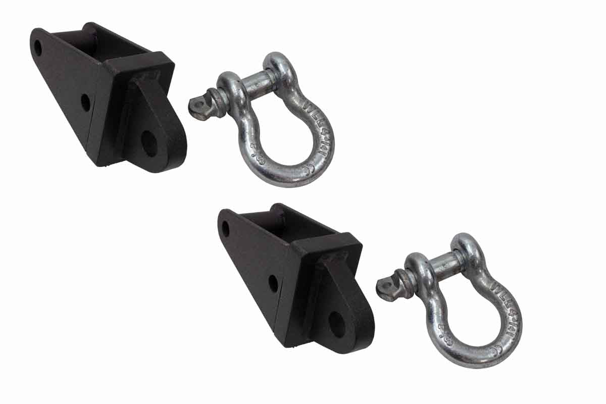 Fishbone Offroad Rear D-Ring Frame Mounts for 2007-2018 Jeep Wrangler FB22136