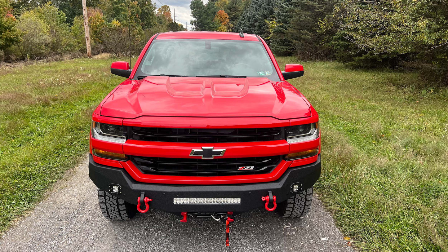 Fishbone Offroad Rockfish Front Bumper for 2016-2018 Chevy Silverado FB22388