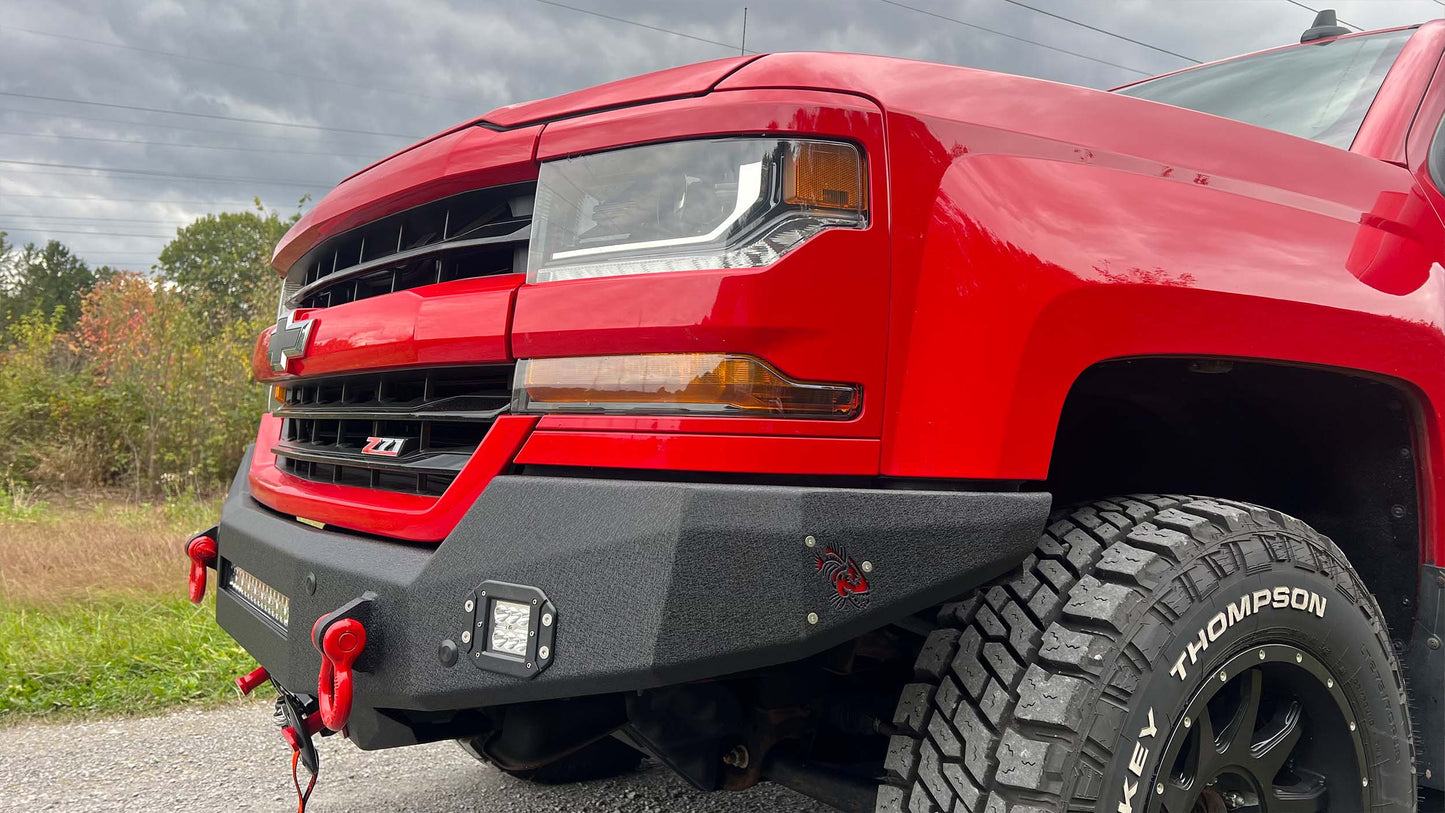 Fishbone Offroad Rockfish Front Bumper for 2016-2018 Chevy Silverado FB22388