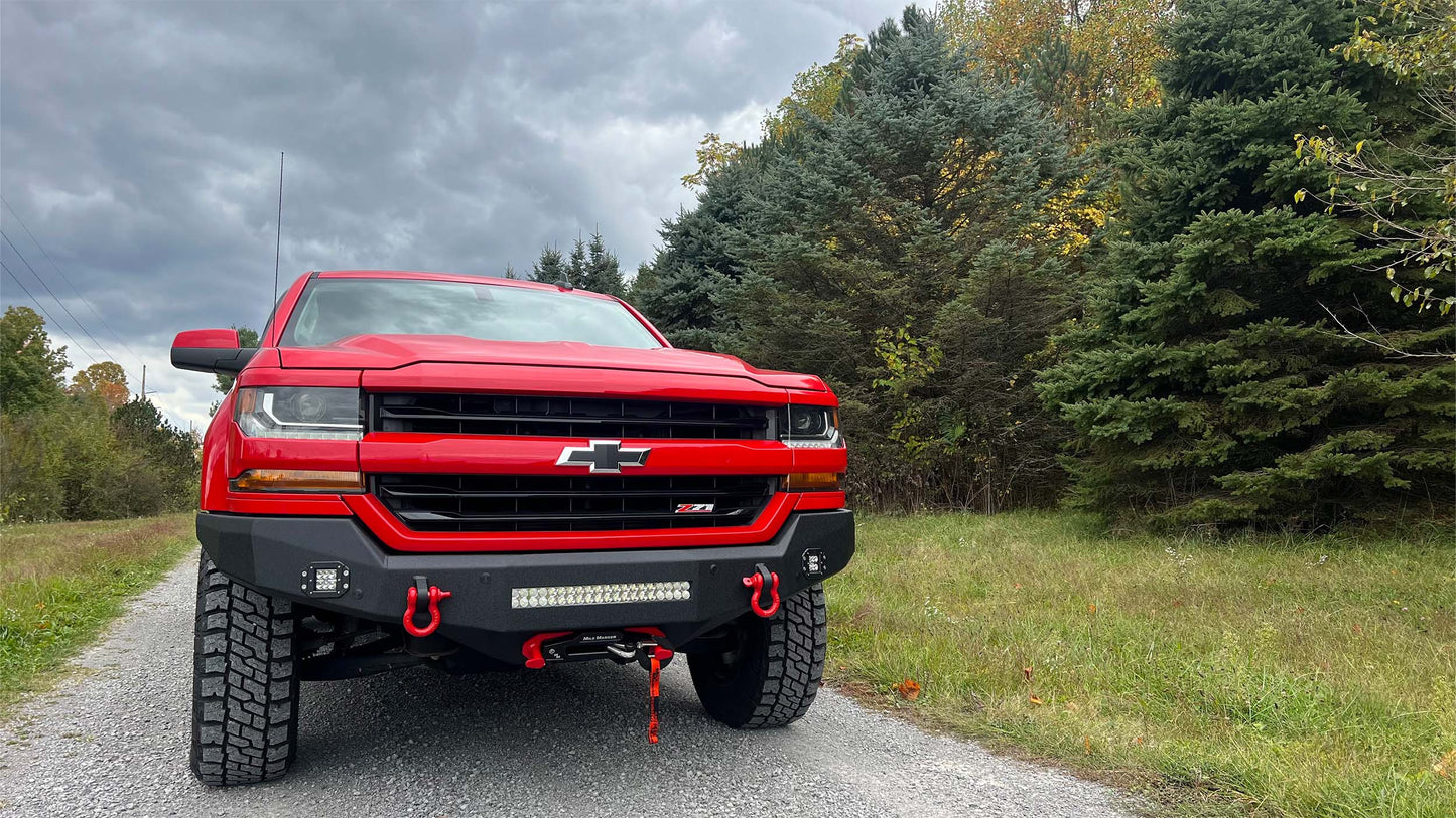 Fishbone Offroad Rockfish Front Bumper for 2016-2018 Chevy Silverado FB22388