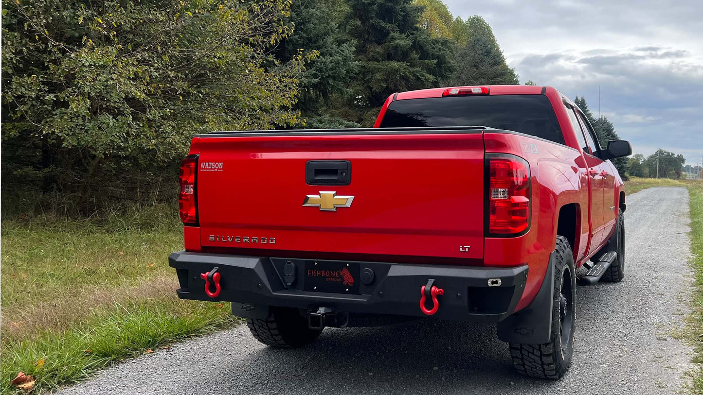 Fishbone Offroad Rockfish Rear Bumper for 2014-2018 Chevy Silverado FB22451