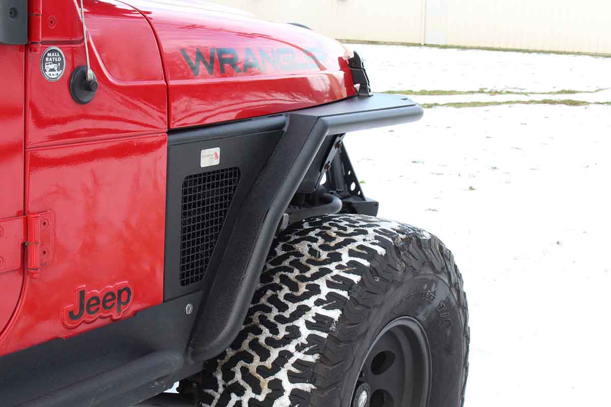 Fishbone Offroad Front Tube Fenders for 1997-2006 Jeep Wrangler FB23029F