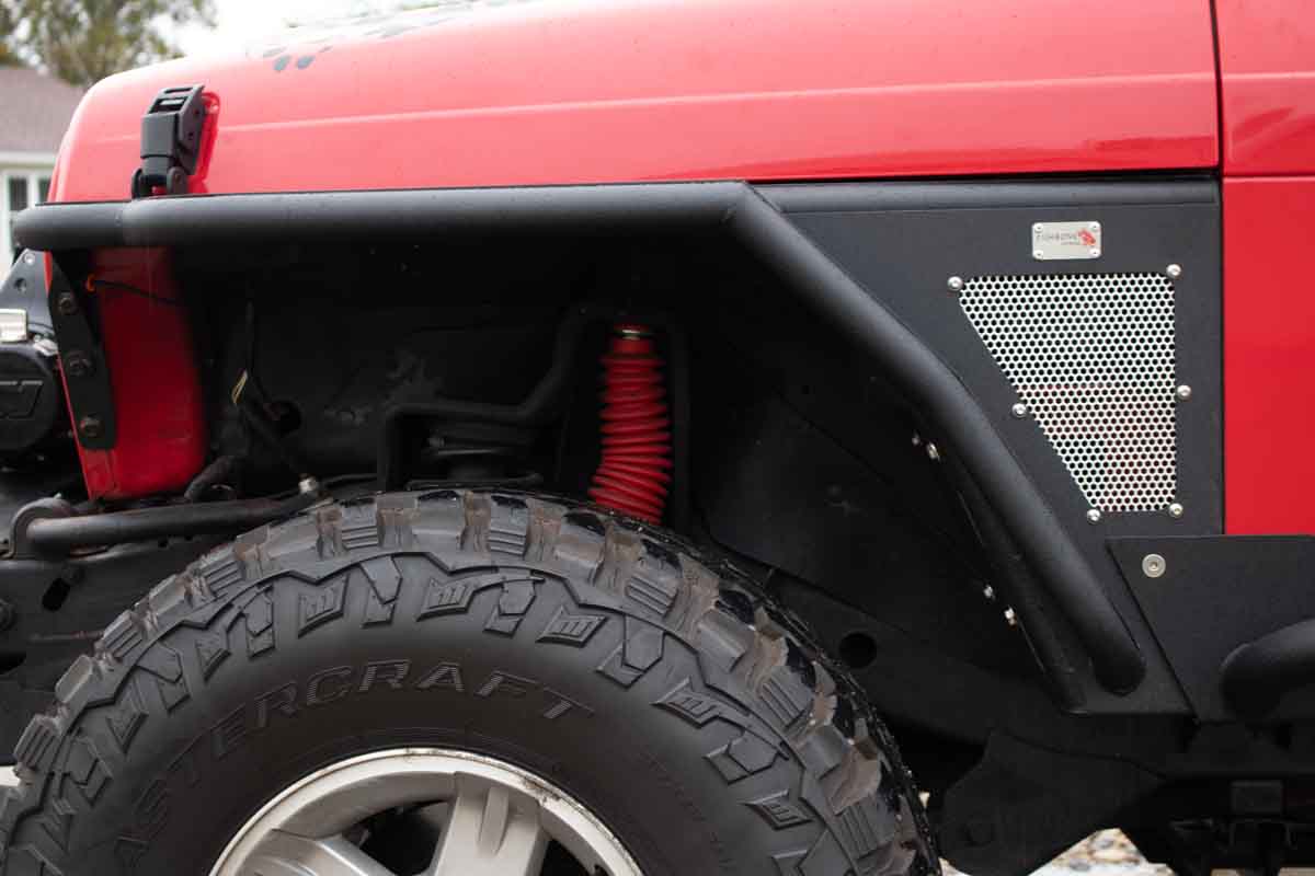 Fishbone Offroad Front Tube Fenders for 1997-2006 Jeep Wrangler FB23239