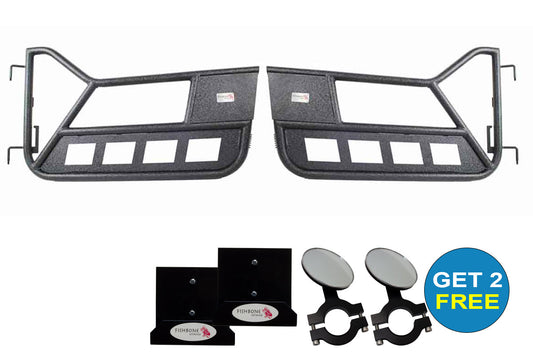 Fishbone Offroad Front Tube Doors for 1997-2006 Jeep Wrangler FB24077