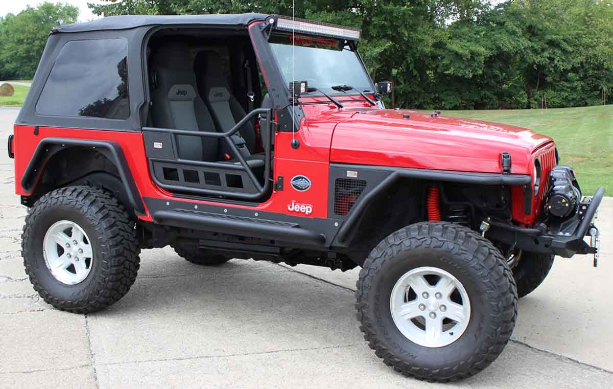 Fishbone Offroad Front Tube Doors for 1997-2006 Jeep Wrangler FB24077