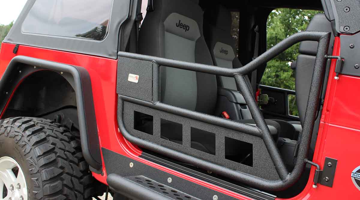 Fishbone Offroad Front Tube Doors for 1997-2006 Jeep Wrangler FB24077