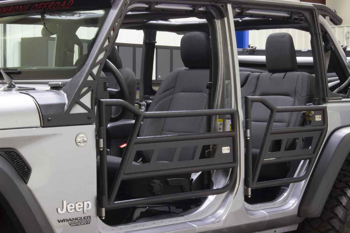 Fishbone Offroad Front and Rear Tube Doors for 2018 & Up Jeep Wrangler/Gladiator FB24086