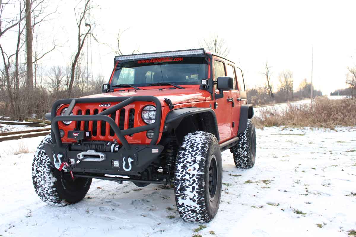 Fishbone Offroad Aluminum Tube Fenders For 2007-2018 Jeep Wrangler FB33006