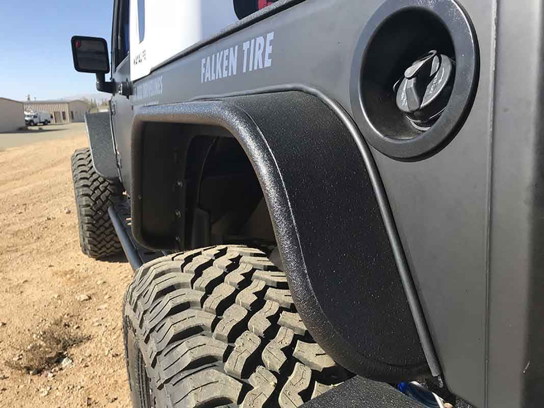 Fishbone Offroad Aluminum Tube Fenders For 2007-2018 Jeep Wrangler FB33006