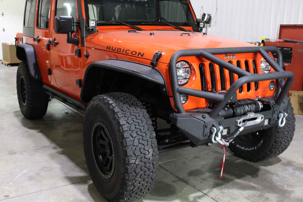 Fishbone Offroad Aluminum Tube Fenders For 2007-2018 Jeep Wrangler FB33006